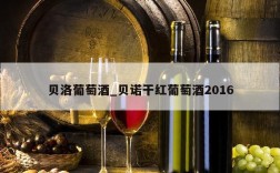 贝洛葡萄酒_贝诺干红葡萄酒2016